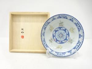 宮崎祐輔造　染錦　花兎　鉢